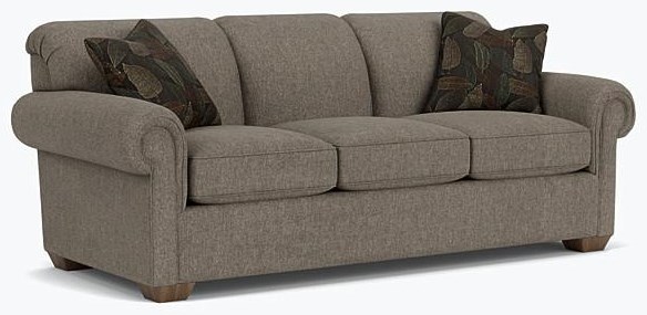 Flexsteel discount curved sofa